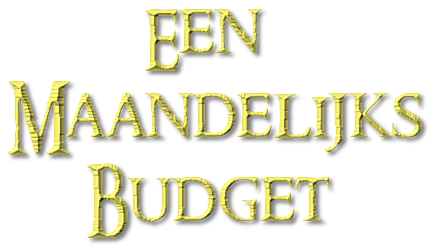 Een maandelijks budget
