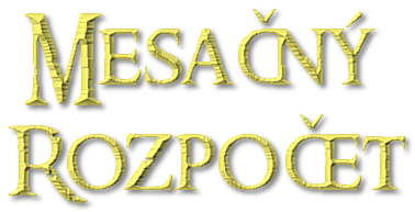 mesačný rozpočet
