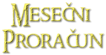 mesečni proračun