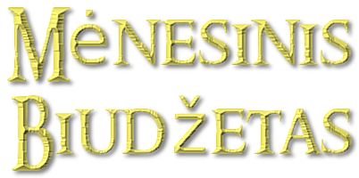 mėnesinis biudžetas