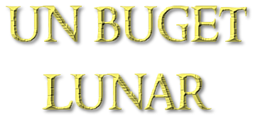 un buget lunar