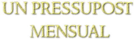 un pressupost mensual